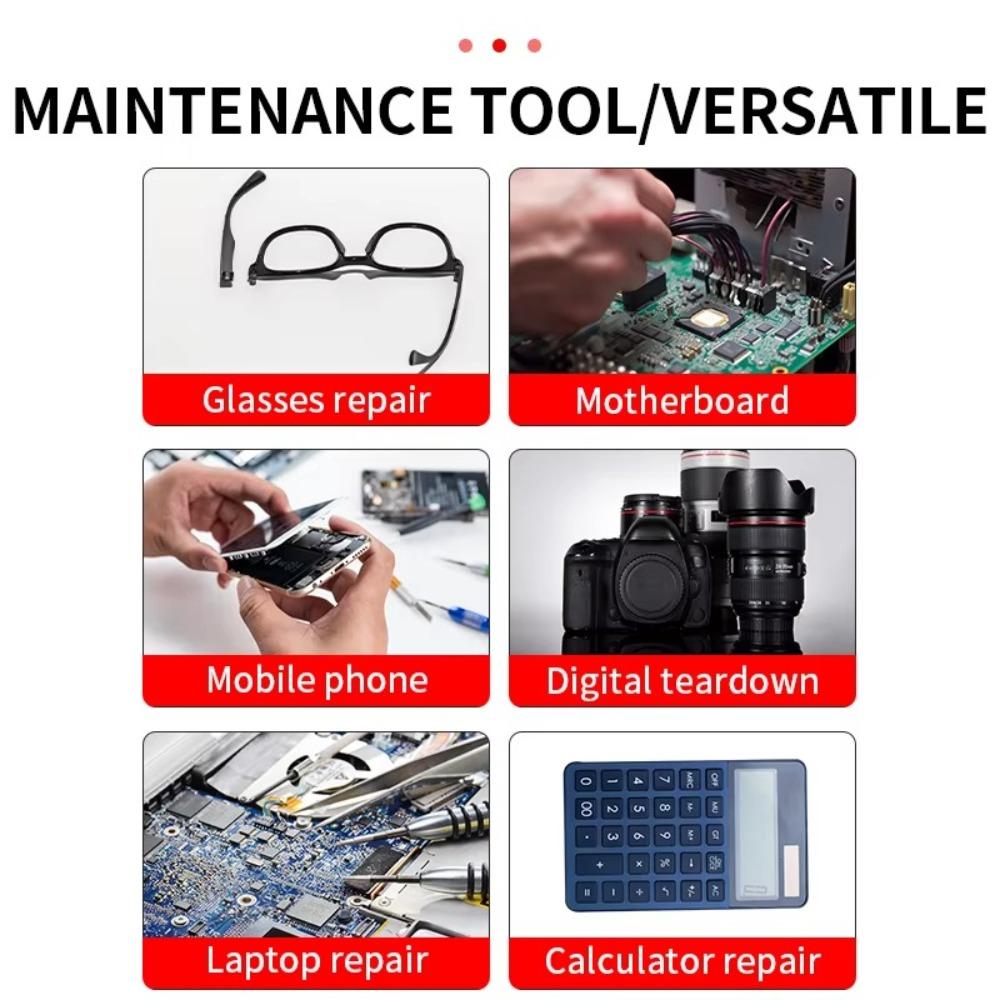 Multi-Purpose Screw Driver Bits Kit Multi Bit Small Screwdriver for Eyeglass Watch Computer