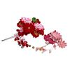 Hair ornament for Coming-of-Age Ceremony (for furisode kimono), red, KZ-4