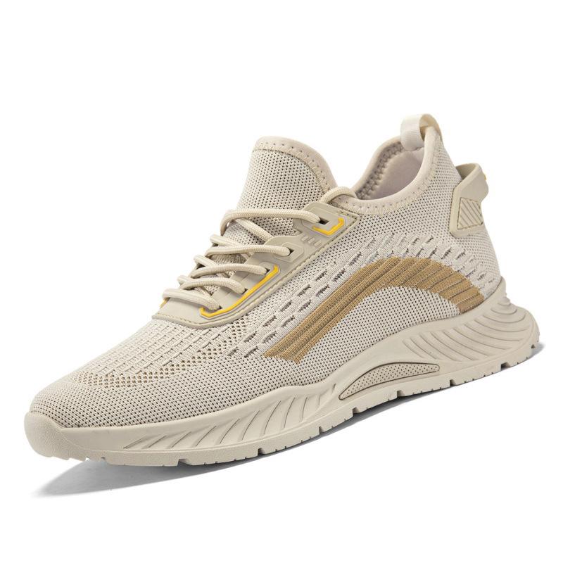 Men s Summer Breathable Mesh Running Shoes with Invisible Height Boost Size 38