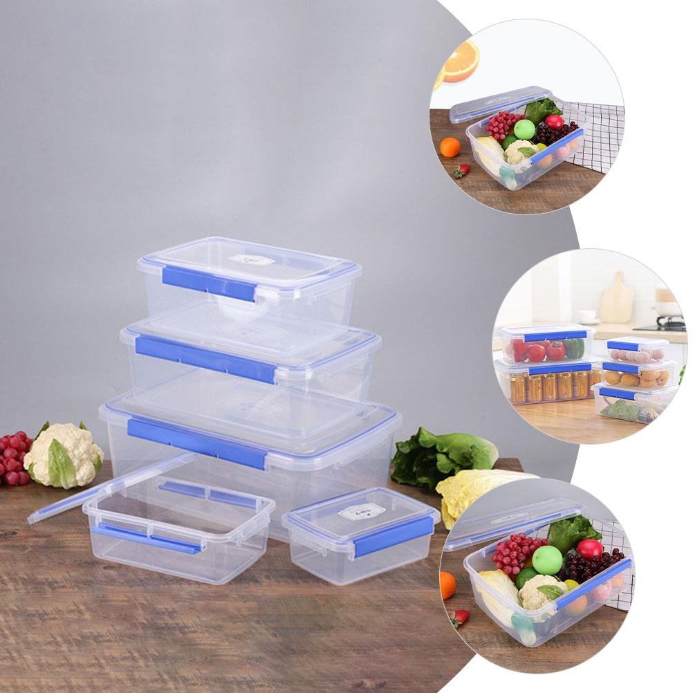 2 Pcs Dough Fermentation Box Pizza Proofing Bowl Container Compact Reusable Convenient Food Containers Plastic Seal Portable