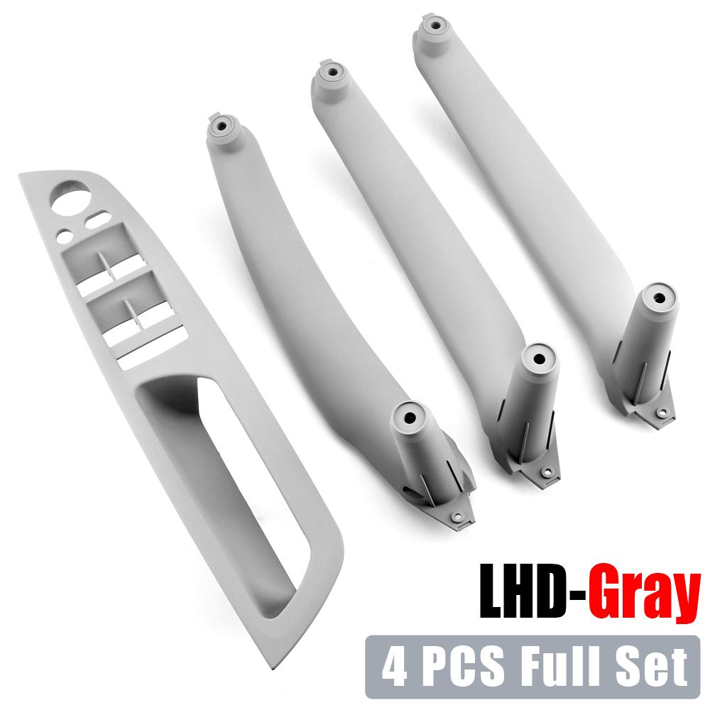 LHD 4PCS Set Left Front Driver's Seat Interior Door Armrests Door Pull Handle Kit Replacement For BMW E70 E71 X5 X6 2007-2013