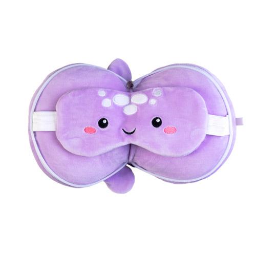 Smoosho's Pals Travel Mask and Pillow Set (Jellyfish)