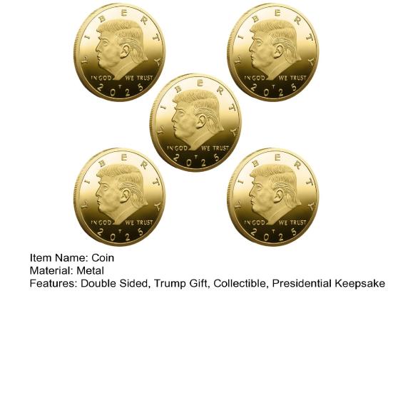Liberty piemiņas monēta, metāls Trampa monēta 47. ASV prezidenta kolekcionējamā žetonu dāvana MAGA/KAG atbalstītājiem