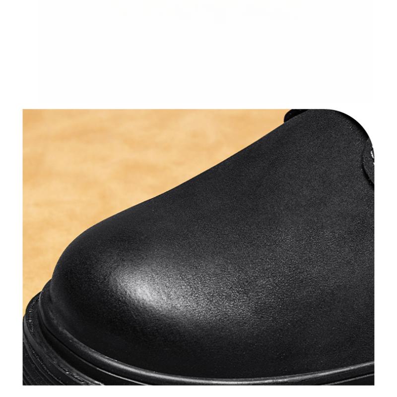 Retro pánské kotníkové boty Vodotěsné ležérní kožené boty Boty s vysokým svrškem pro muže Protiskluzové pracovní boty