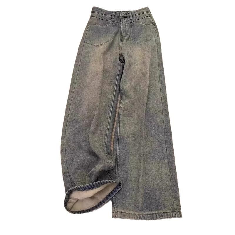 Dámské džíny s vysokým pasem, úzké, s širokými nohavicemi - Kolekce jaro/podzim/zima 2024