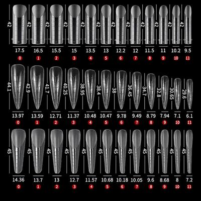 288 ks/krabice Tipy pro akrylové nehty Formy na nehty pro UV gel Rychlé vytvarování prodlužovací horní formy Dual Forms Nehty Příslušenství Nástroje
