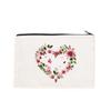 Colorful Canvas Coin Purse: Zippered Stationery, Pen & Cosmetic Storage Bag