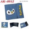 Pokemon Pikachu Print Short Trifold Wallet Snap Coin Purse Cute Cartoon Card Holder Yellow One Size 1 Pack