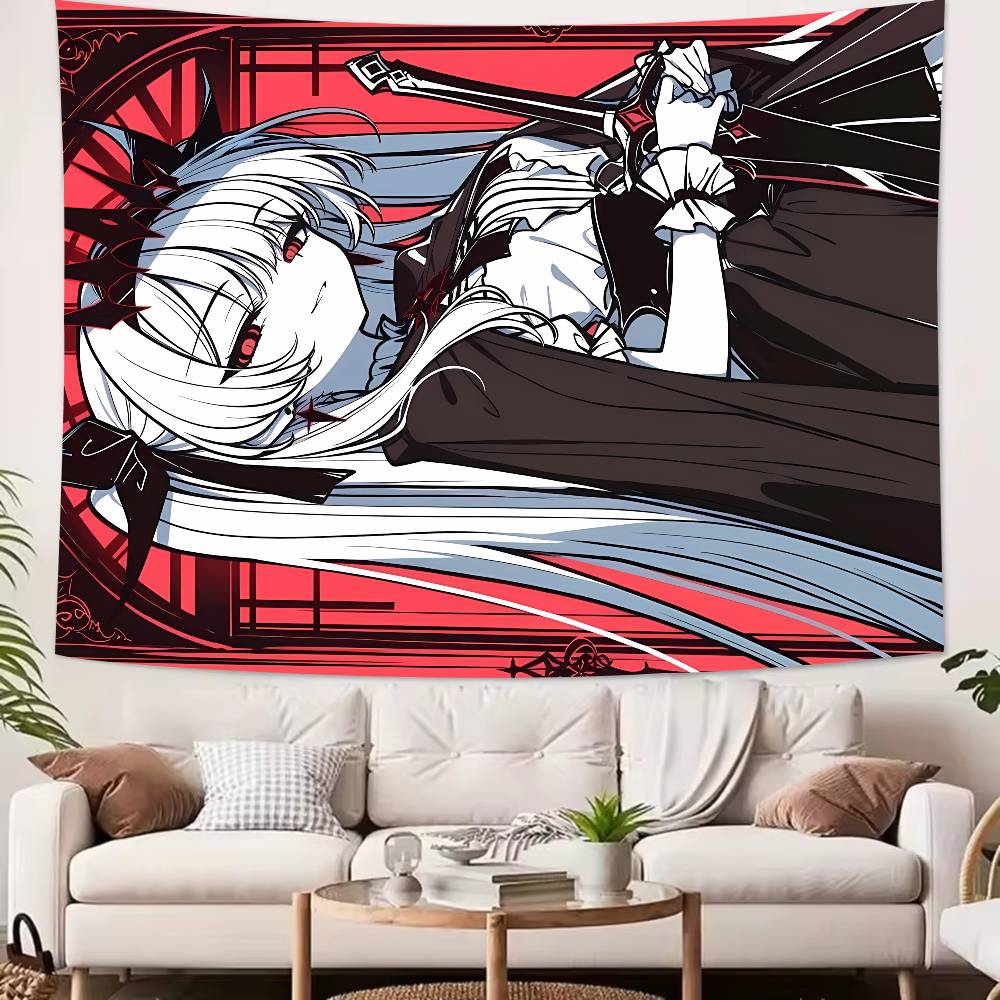 Kawaii Lilith Cool The NOexistenceN of you AND me Tapestry Wall Hanging Art Decoration Aesthetic Background Cloth Birthday Gif