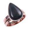 Natürlicher Blutstein Edelstein Handgefertigt 925 Sterling Silber Zweifarbig Ring S.8 n0k15