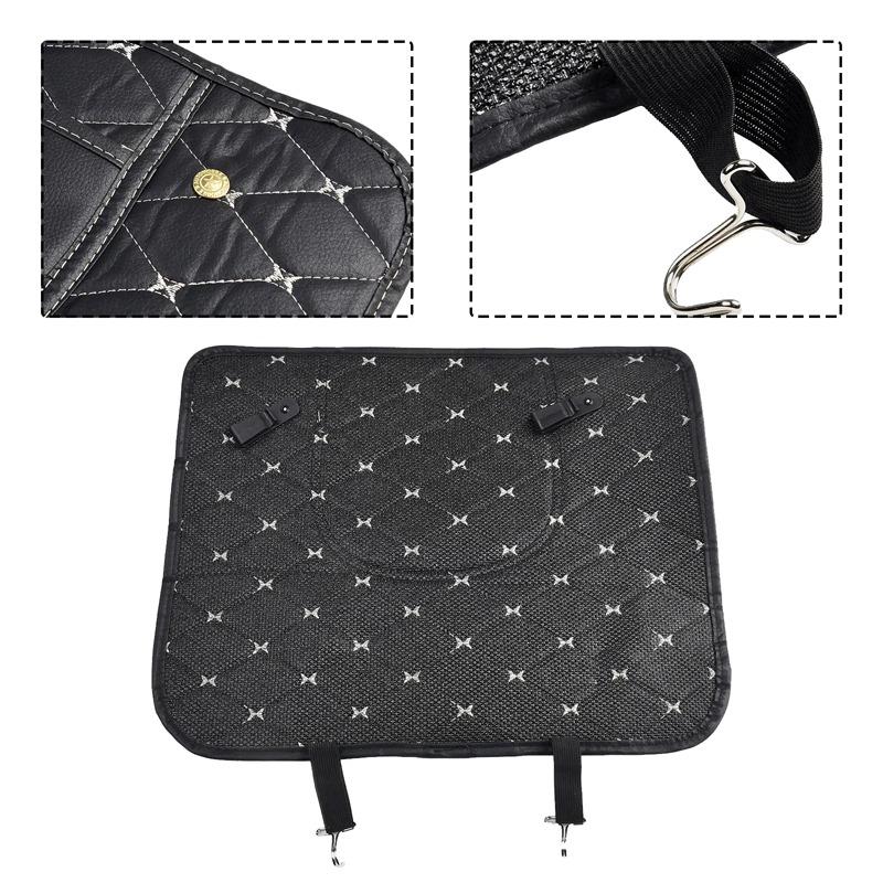 Car Anti-kick Pad Interior Leather Auto Seat Back Protector Pads Anti Scratch For Tesla Model S Model X Model Y Model 3 Roadster SpaceX