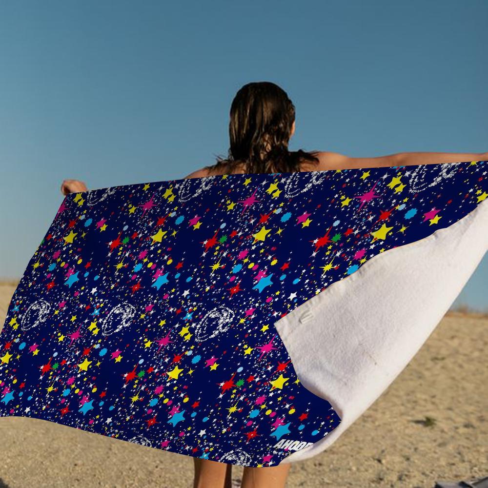 B-Billionaire Cool B-Boys Club K  Bath Towel Microfiber Soft Water Absorbing For Girl Kids Decorative Cartoon Beach Towel