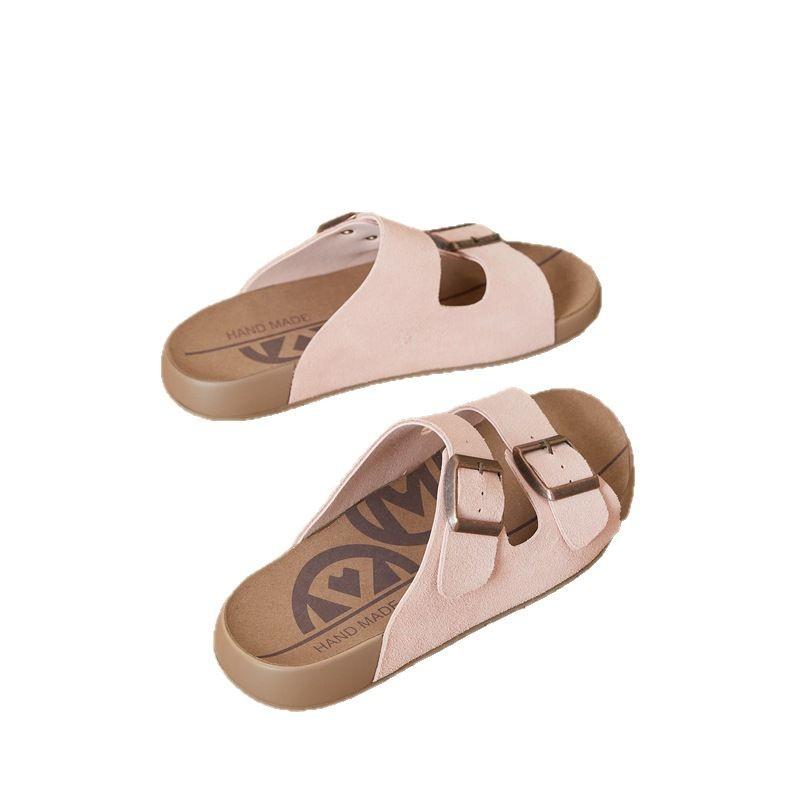 Yang Di Star with the Same Toast Slippers Women's Outdoor Wear Birkencool Slippers Summer New Casual One Pedal and Half Drag
