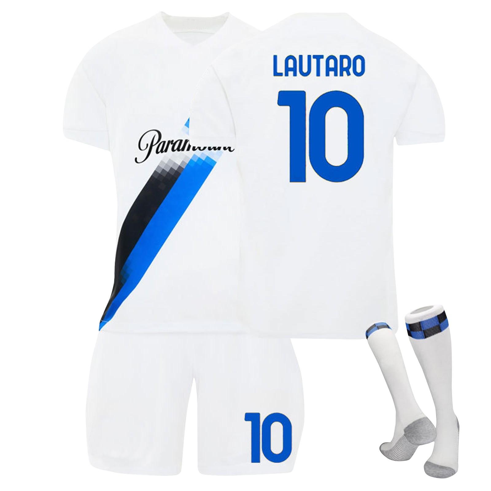 

23-24Internazionale Milano выездные майки, комплект спортивной формы, комплект футбольного тренировочного костюма XS