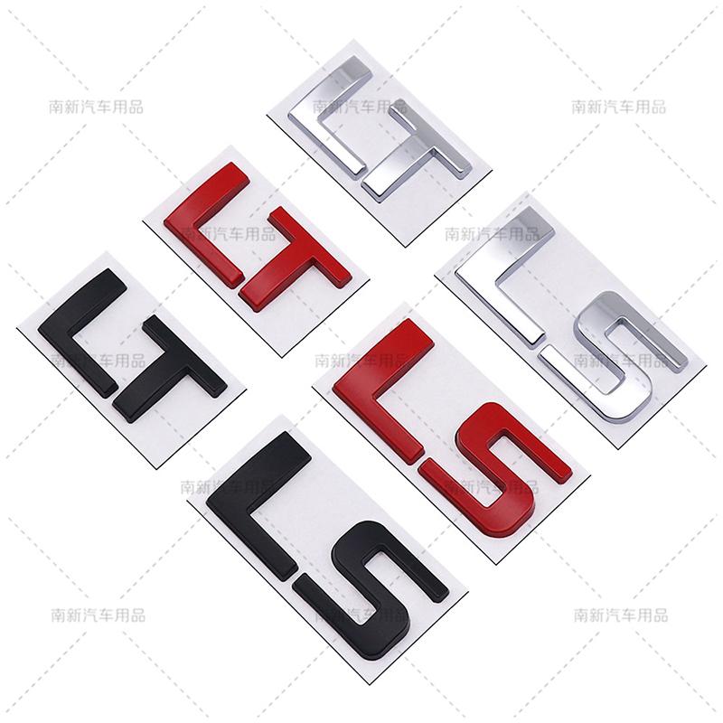 3D Metal LT LS Letterl Badge Logo Car Rear Trunk  Emblem Stickers Decal for Chevrolet Silverado Colorado Corvette C8 Car Styling