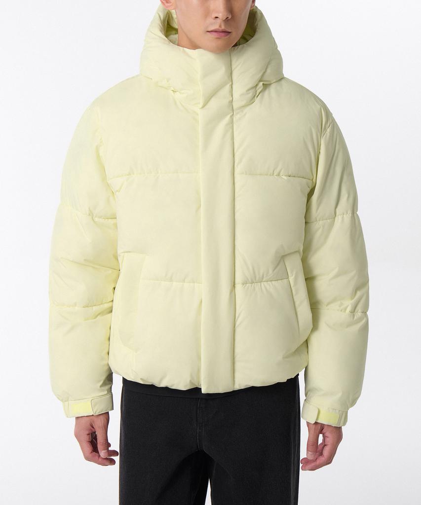 Musinsa Standard Daily Puffer Hooded Short Padded Jacket [Lemon]