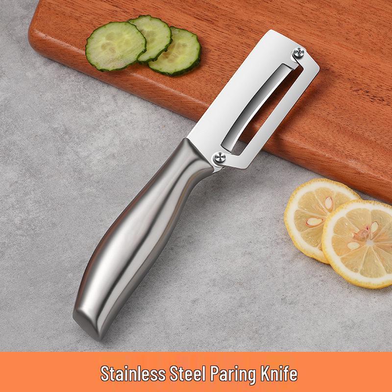 Multifunctional Stainless Steel Fruit and Vegetable Peeler with Cane Knife