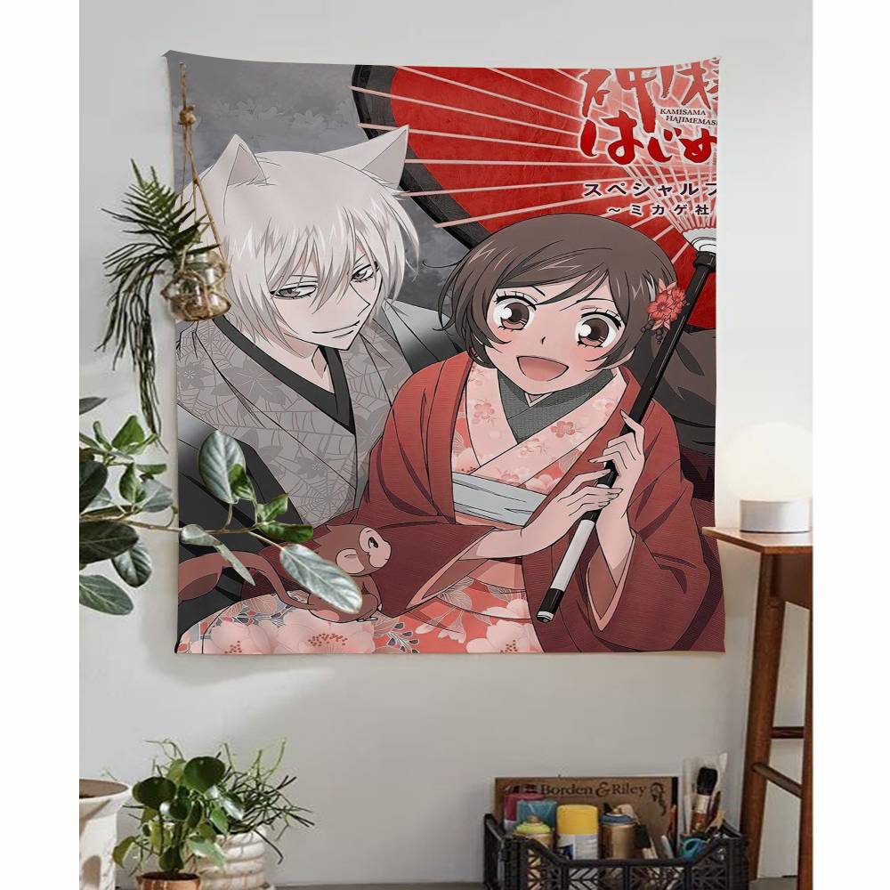 Anime KKamisama Kiss HajimemashitaMT Tapestry Art Printing Japanese Wall Tapestry Anime Wall Hanging Home Decor