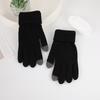 Winter Thick Plush, Pineapple Knit, Touch Screen, Cycling Cold Proof, Plush Pattern, Warm Gloves