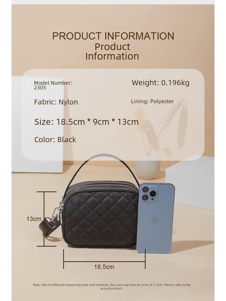 Damen-Umhängetasche mit Rautenmuster für den Frühling – vielseitige modische Handtasche und Kuriertasche für Mädchen