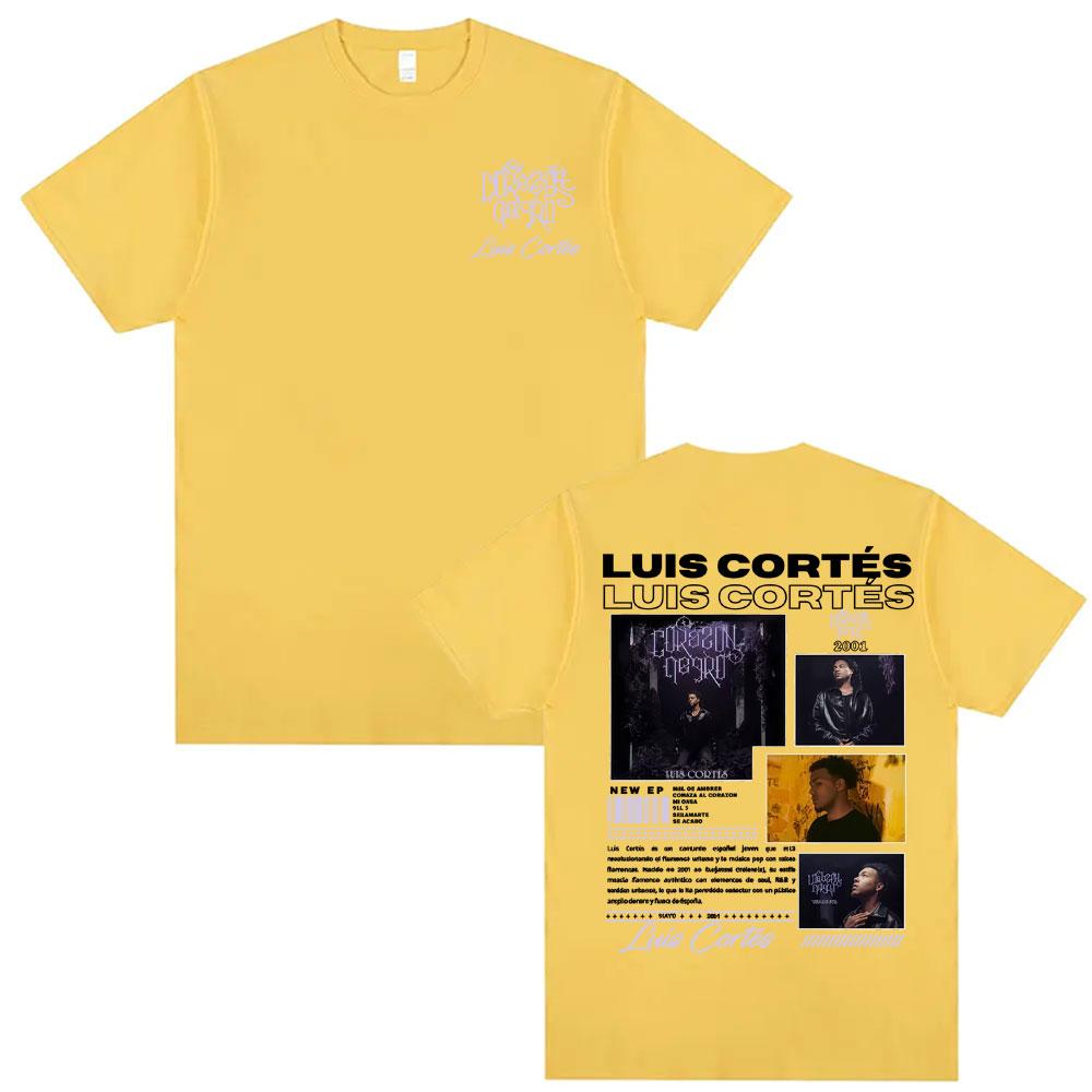 Rapper Luis Cortes Album 2026 Merch T Shirts Unisexs Clothing Harajuku Hip Hop Punk Tshirts Male High Quality 100 Cotton Tshirt