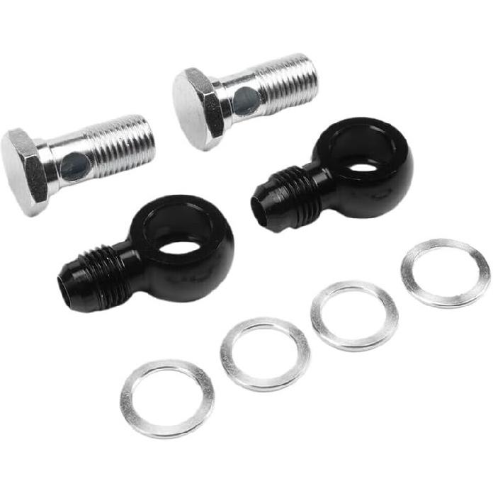 För 6AN x 1/4 för NPSM GM för 350 400 700R4 4L60E Transmission Oljekylare 90 Grader för Banjobeslag