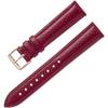 Calm Watch Leather Genuine Grained Quick Release Replacement 12mm To Replacement Instructions Included Red with Rose Gold Strap, Leather,