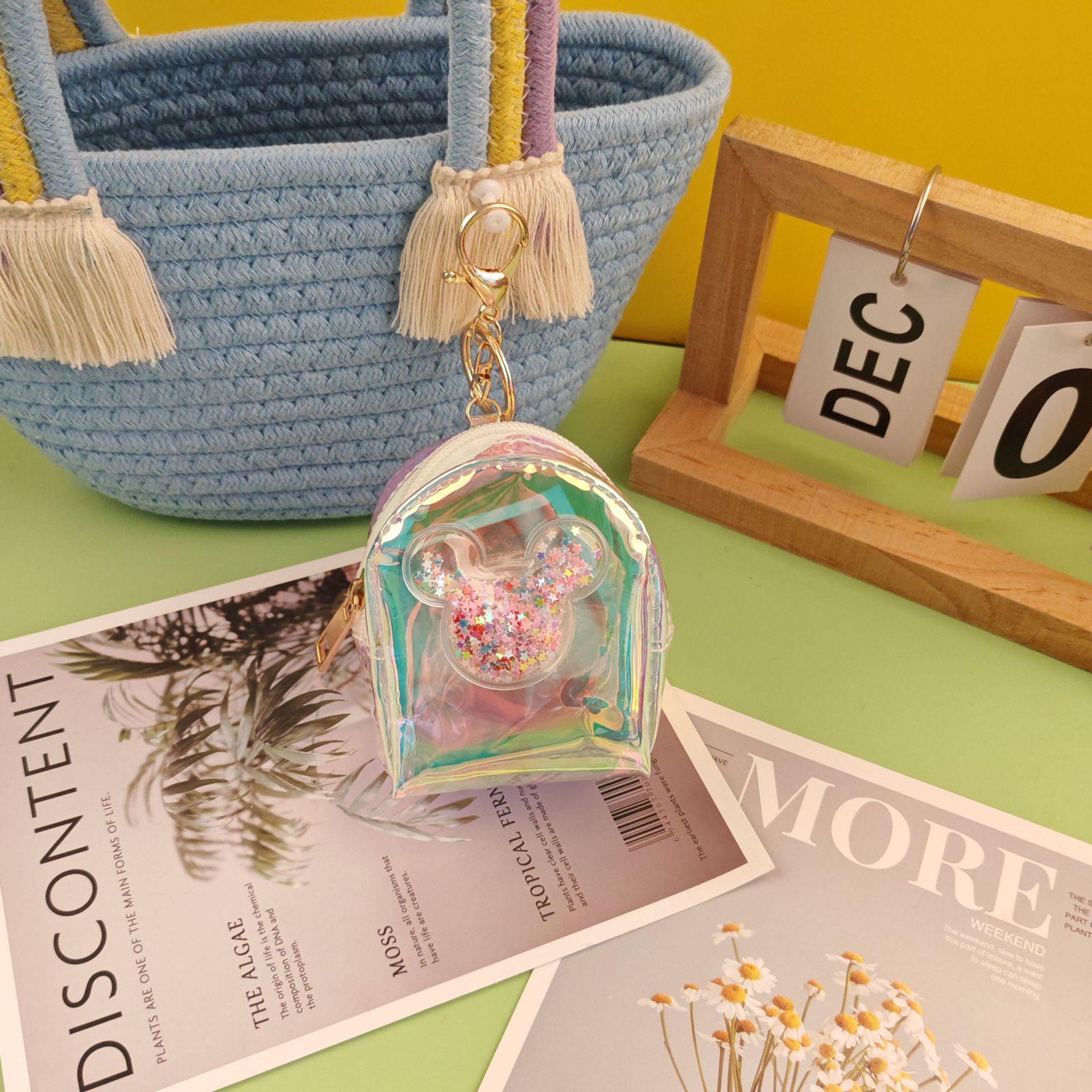 

Красочный мини-кошелек для монет в форме сердца: Портативная сумка для помады и наушников OPP Bag Packaging