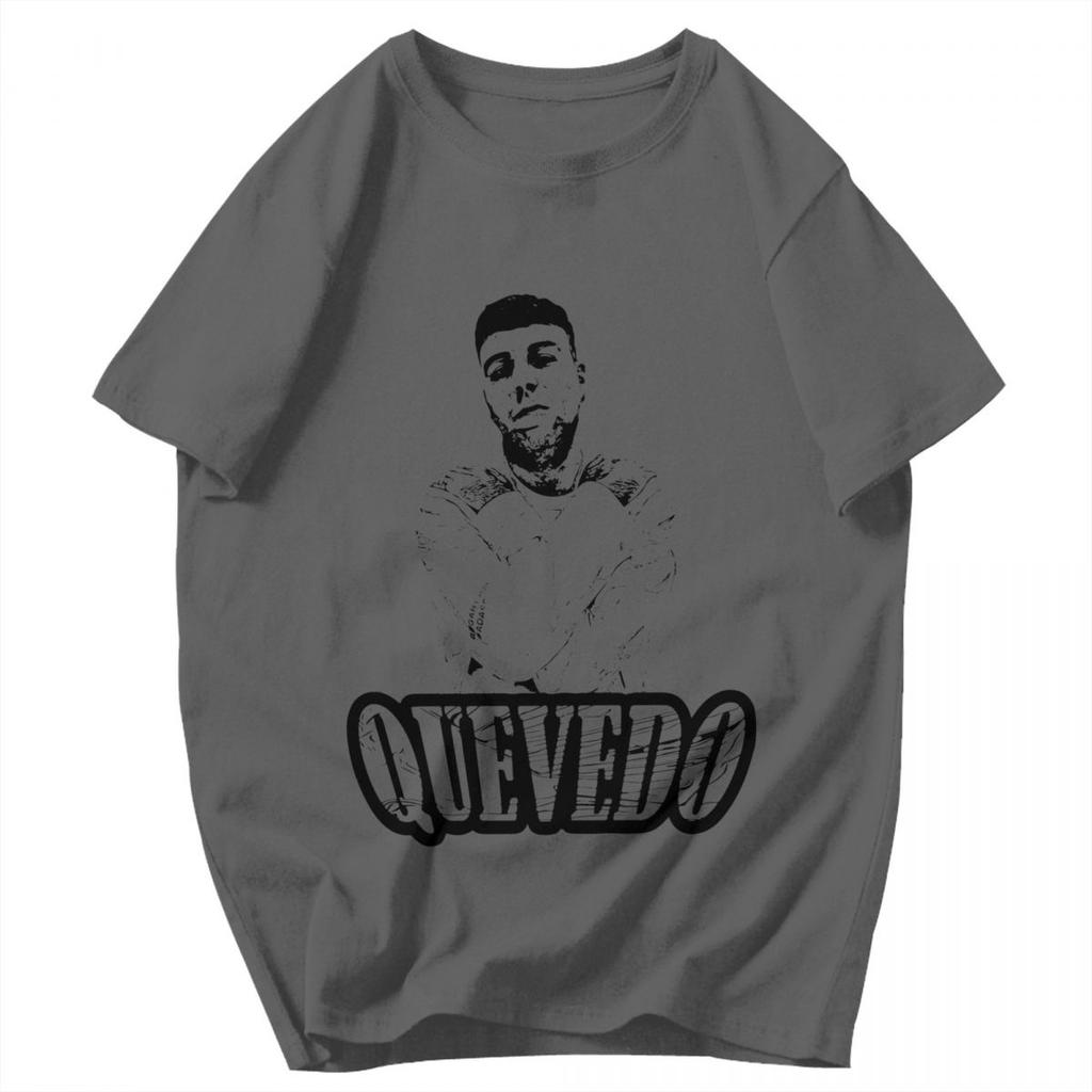 Men T Shirt Rapper QUEVEDO Trendy Pops Y2K Graphic Anime Unisex Tops T Shirts