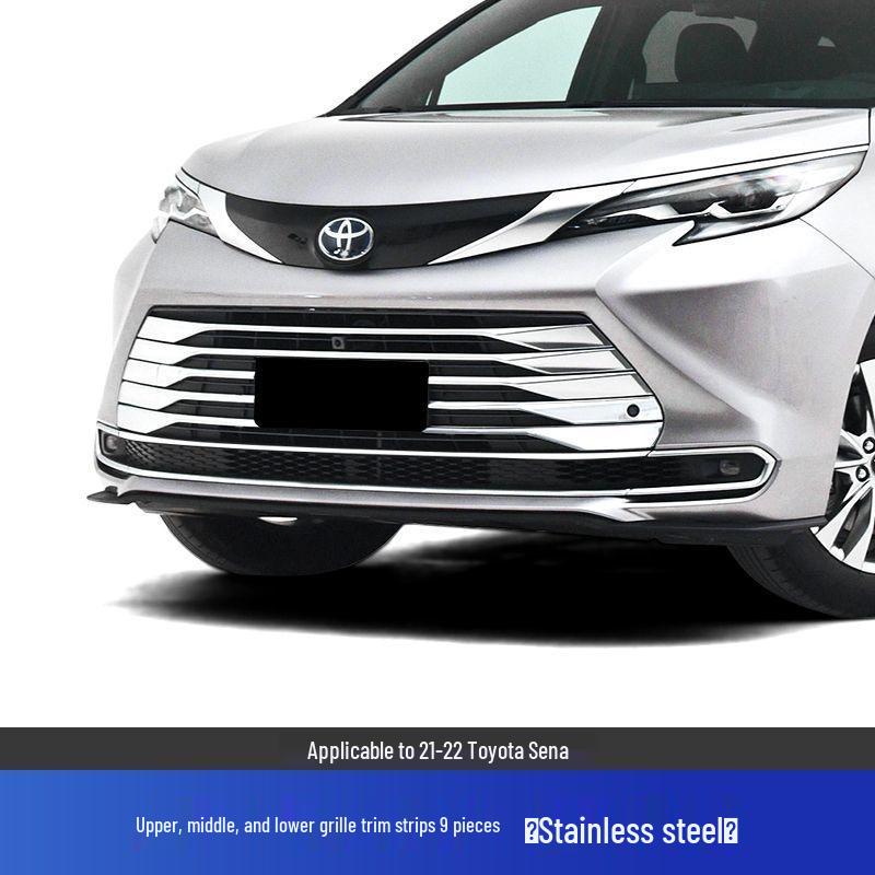 Toyota Sienna 23-24 Front Grille Trim Strips - Decorative Exterior Modification Parts