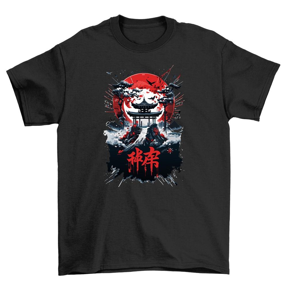 Samurai Rising Sun Anime T-Shirt - Unleash Your Inner Warrior In Style! Funny Te
