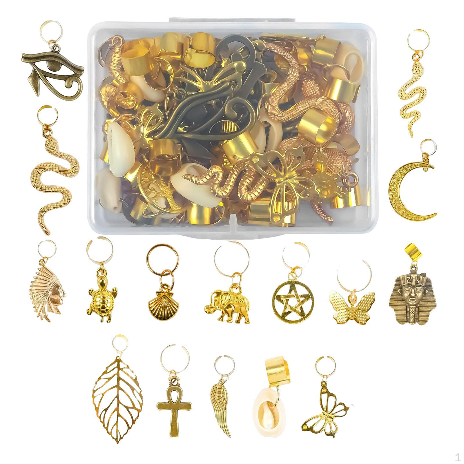 

40Pcs Alloy jewelry Dreadlocks Beads for Bracelet Party Wear Earrings