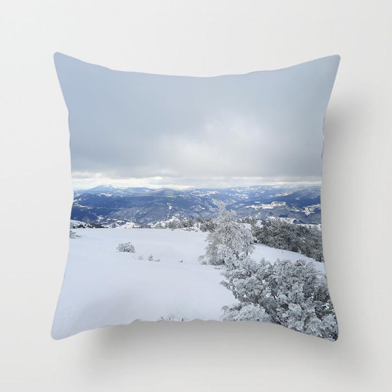 Natural Landscape Sunset Scenery Pillow Cover Sofa Decoration Car Office Seat Cushion Cover Room Pillow Cover Home Decoration