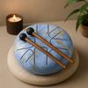 Steel Tongue Drum 8 Tone Blue with Mallets