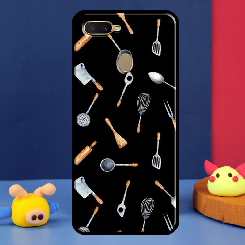 Baking Cook Chef Case For Oppo A98 A78 A58 A15 A16 A17 A5 A9 A91 A52 A72 A76 A96 A74 A94 A54 S A57 A77 Cover