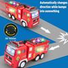 4D Truck Toys for Boys Girls Toddler Car Toys Fire Vehicle Toy with Sounds & Lights Firetruck Christmas Birthday Gift for Kids