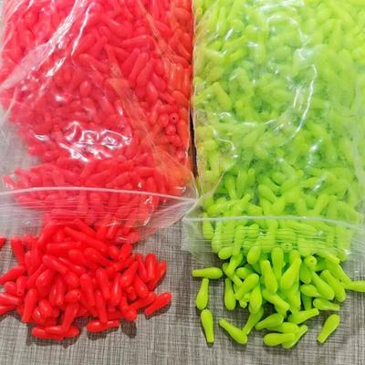 100pcs Conspicuous Design Fishing Rubber Floats Fishing Tackle Accessories  Night Fishing