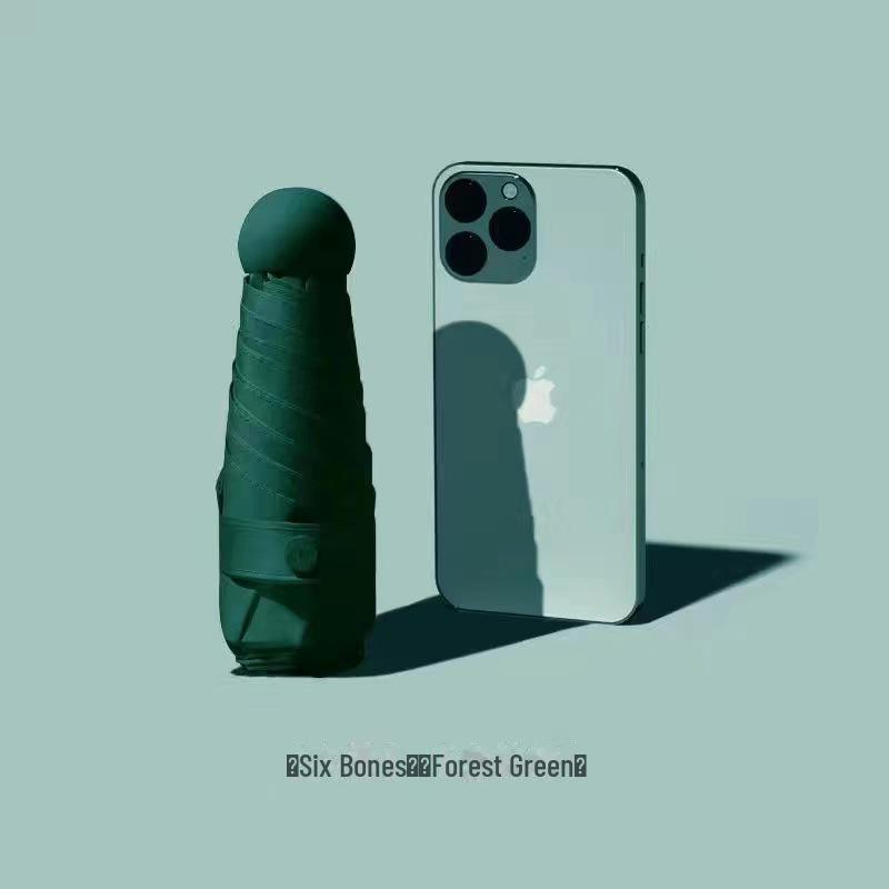 Kompaktowy Ultralekki Damski Parasol Przeciwsłoneczny i Przeciwdeszczowy z Ochroną UV