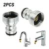 2pcs Thread Connectors Faucet Adapter Garden Irrigation Watering Hose Brass Plug-In Coupling M22 IG M24 AG Connection Parts