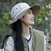 Portable Summer Alpine Hat Windproof Rope Women Hiking Cap Foldable Bucket Cap  Camping