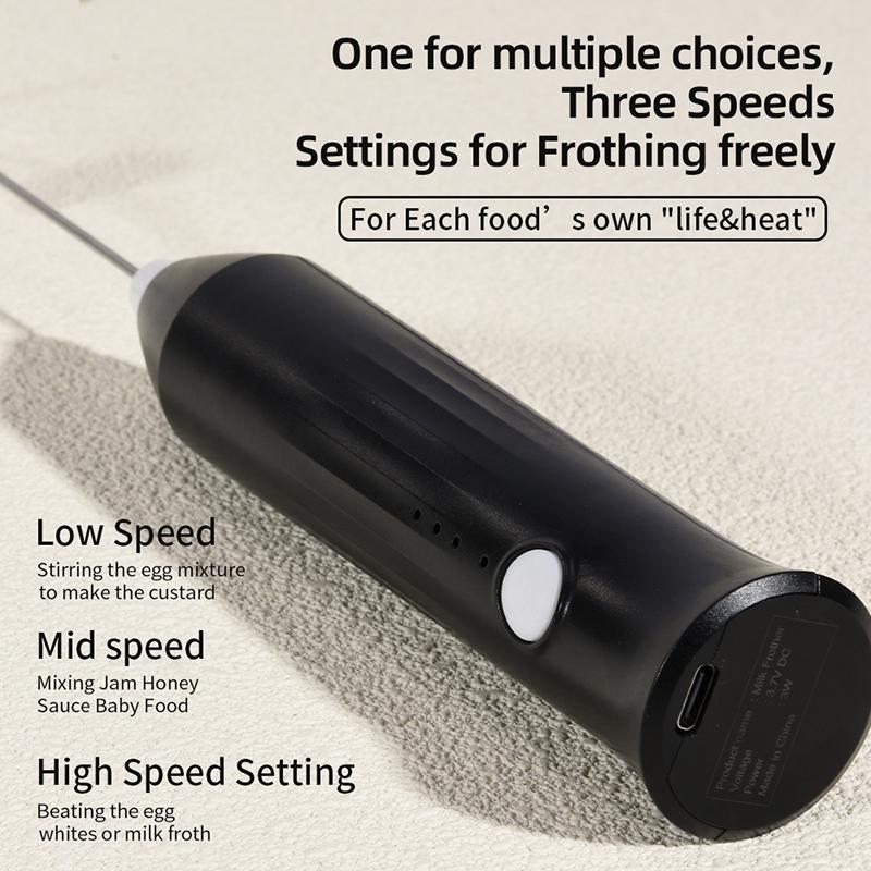 Electric Coffee Milk Foaming Mixer Coffee Creamer Whisk Handheld Egg Beater Froth Mixer Kitchen Automatic Kitchen Whisk Tools