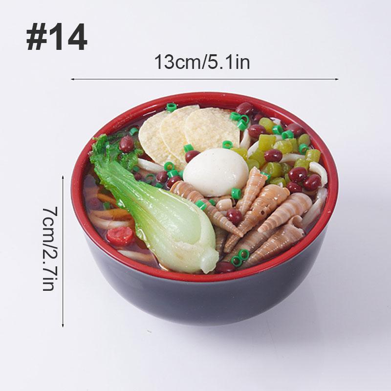 Plastic Fake Ramen Piggy Bank Egg Beef Seafood Ramen Bowl  Simulated Food Model Funny Piggy Bank Restaurant Window Display