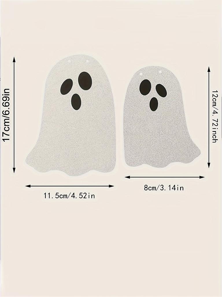 1 set-Drapeau Fantôme d'Halloween - décoration de maison hantée, adapté pour la décoration de maison d'Halloween lors de fêtes et d'événements