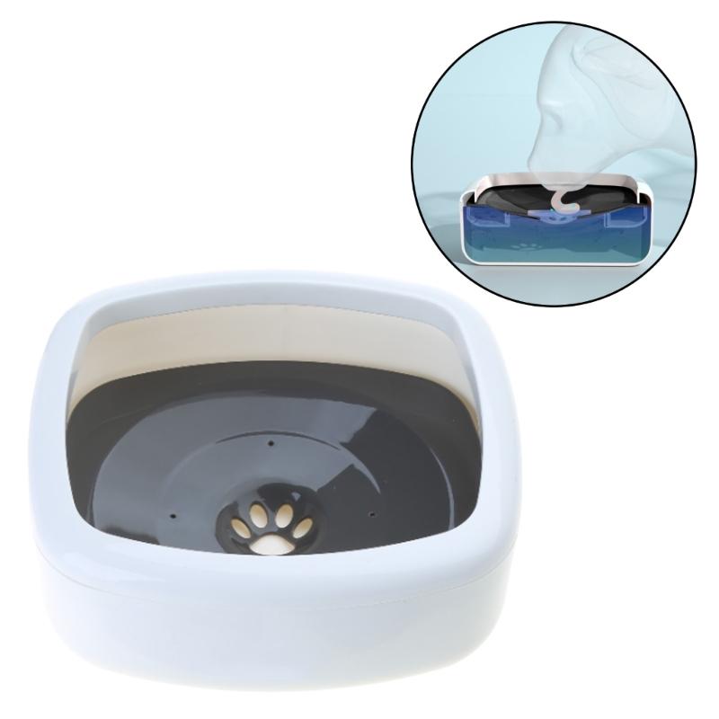 Cat Water Bowl Carried Floating Bowl Anti-overflow Slowing Water Feeder Dispenser Pet Fountain Plastic Dogs Supplies