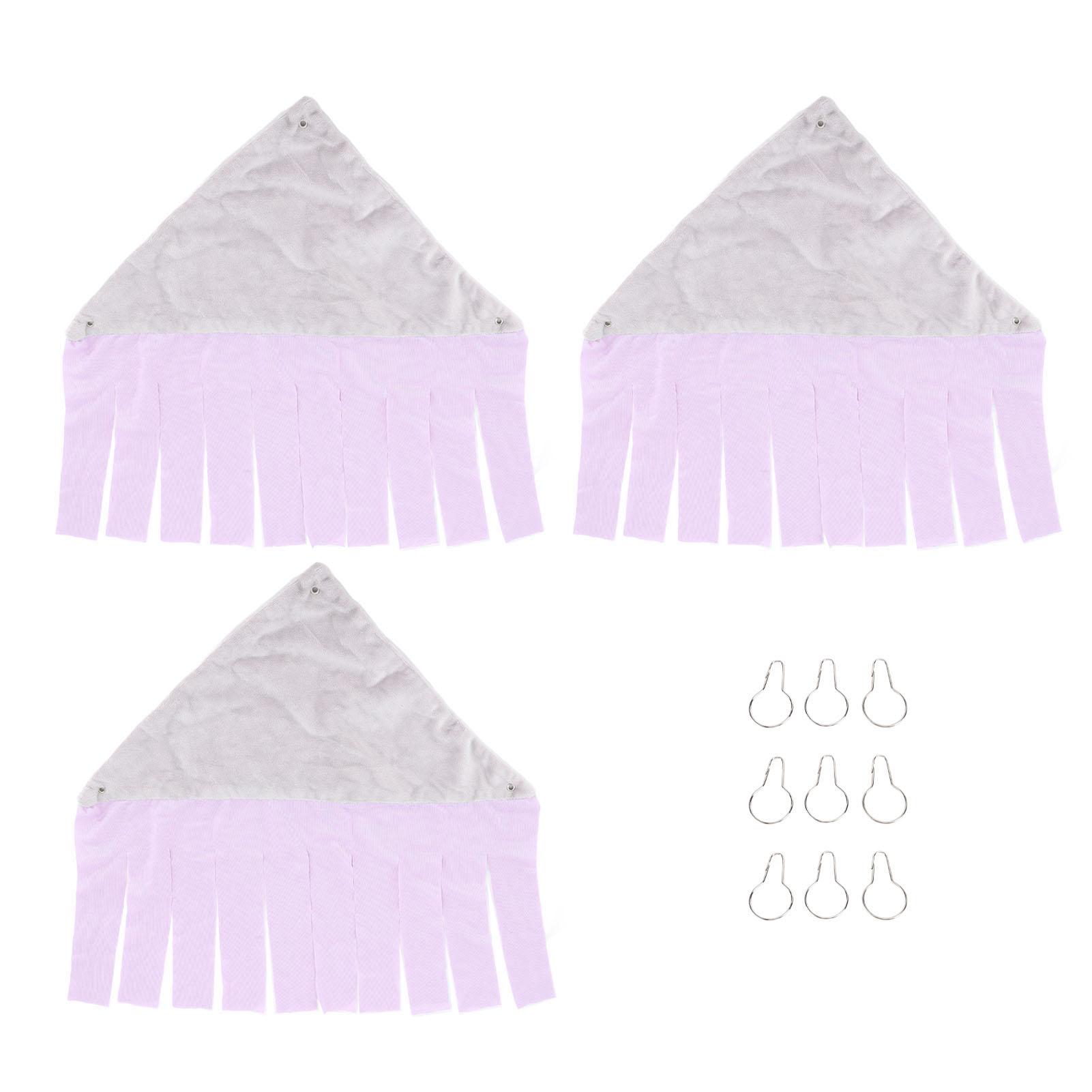 

3 шт. Подвесной гамак для маленьких животных, мягкий, удобный, с кисточками, гамак для клетки питомца для морской свинки фиолетовый