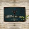 Vintage Deer Head Metal Sign Rustic Farmhouse Wall Decor German Wildkammer Retro Tin Plaque