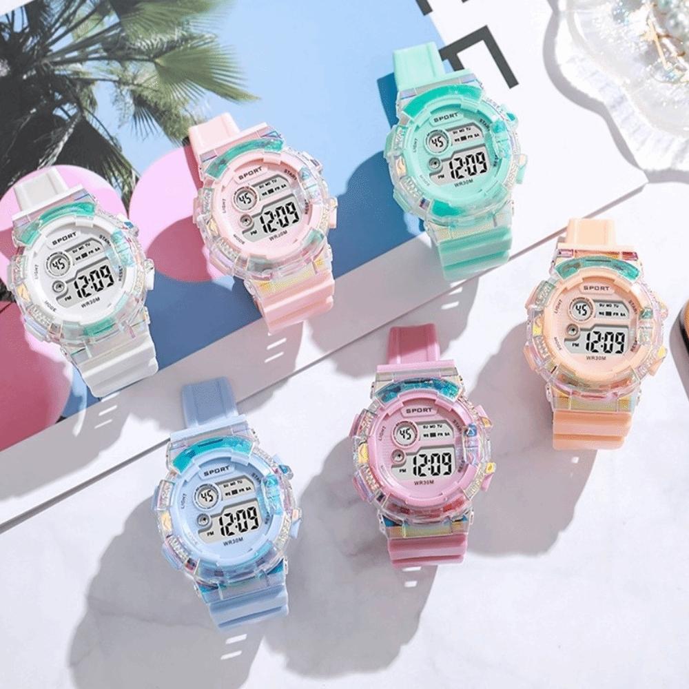 Luminous Dial Sports Kids Watches Waterproof Electronic Wristwatch Sports Clock Boys Girls