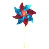 Outdoor Garden Holographic Pinwheel Bird Deterrent Wind Spinner Reflective Material for Yard Lawn Field Decoration Stake Included