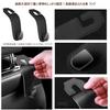 Car Trash Can with LED Magnetic Hook Seat Slim Storage Organizer with 24 Two 500g Weight PU Convenient Car Accessory Sensor, Light, & Mounting,