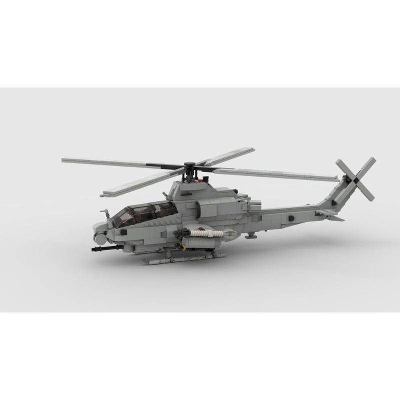 Platinum Brick BOBlock MOC-93584-2: 1:3 Bell AH-1Z “Viper” Attack Helicopter Model